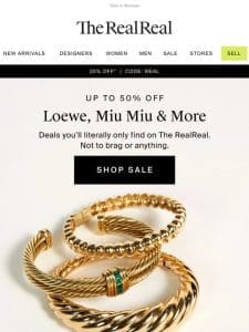 Up to 50% off Loewe & more