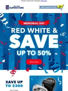 Up to 50% off: The Memorial Day Savings Event Starts Today