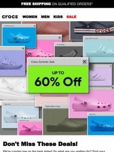 Up to 60% off! Don’t miss out!