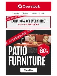 Up to 60% off Patio Scores