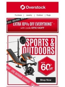 Up to 60% off Sports & Outdoors  ️