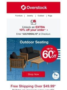 Up to 60% off Your Best Outdoor Setup
