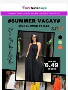 Up to 60% off all summer vacay dresses? ?