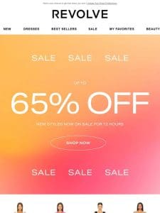 Up to 65% off is waiting!