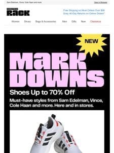 Up to 70% OFF new shoe markdowns