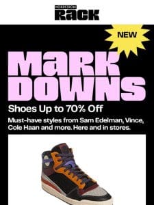 Up to 70% OFF new shoe markdowns