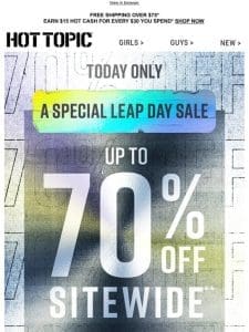 ?? Up to 70% Off sitewide. A sale 4 years in the making ??