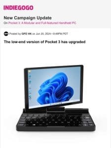 Update #62 from Pocket 3: A Modular and Full-featured Handheld PC