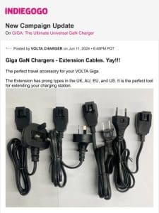 Update #98 from GIGA: The Ultimate Universal GaN Charger