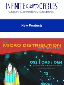 Upgrade Your Connectivity: OS2/OM3/OM4 Indoor Micro-Distribution Fiber Cable