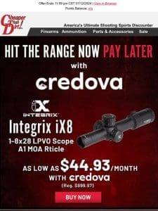 Upgrade Your Rifle Optics Now. Pay in Installments Later!