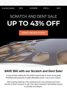 [VIP ONLY Sale] – Save up to 43% on Scratch and Dent!