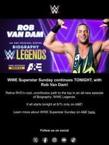 WWE Superstar Sunday continues with Rob Van Dam!