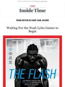 Waiting for the Noah Lyles Games to begin