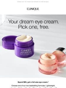 Wake up eyes ☀️ Pick a free eye cream with $65 order.