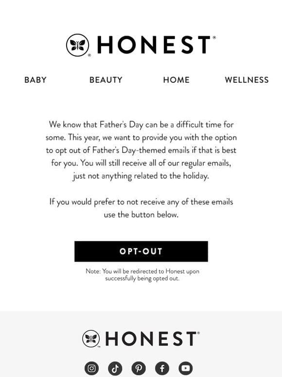 Want to opt out of Father’s Day emails?