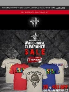 Warehouse Clearance Sale Ends Today?