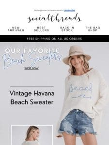 Warm Weather Sweaters – perfect for the beach! ?