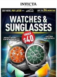 ?Watches & Sunglasses?UNDER $40???HOT SUMMER DEALS??