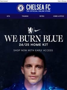 We Burn Blue… New 24/25 Home Kit