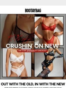 We Heard You Need New Lingerie….