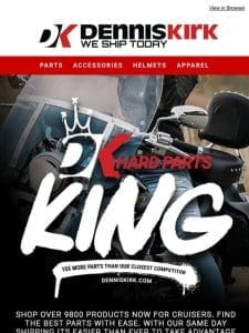 We are your Cruiser Hard Parts King!