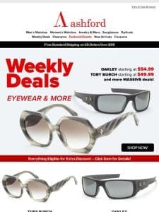 Weekly Eyewear Mega-Bargains Are Here!