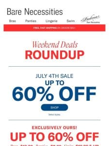 We’re Offering Up To 60% Off This Weekend!