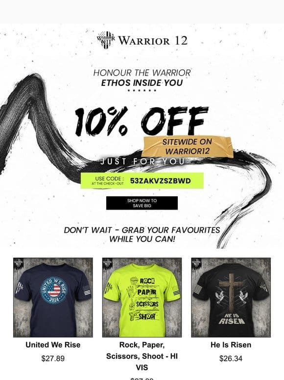 We’ve Heard You – Get 10% OFF Sitewide ✝️