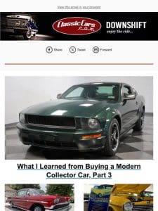 What I Learned from Buying a Modern Collector Car， Part 3