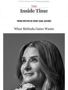 What Melinda Gates wants