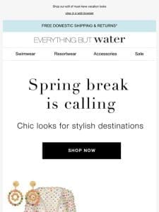 What to pack for spring break | Modern jewelry classics