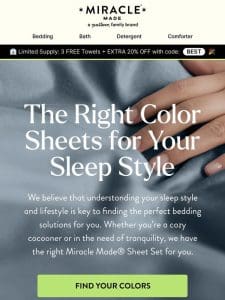 What’s your sleep style? Let’s find your perfect match
