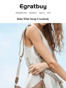 Wide Strap Boho Crossbody Bags