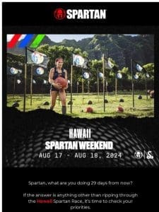Will we see you at the Hawaii Trifecta Spartan Race?