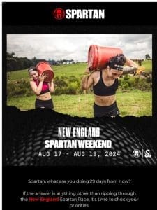 Will we see you at the New England Spartan Race?