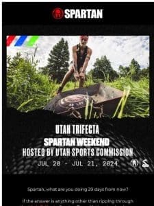 Will we see you at the Utah Trifecta Spartan Race?