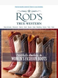 Women’s Fashion Boots With American Pride