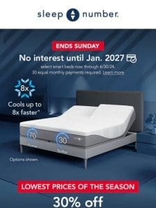 Wow! 30% Off Our Most Popular Smart Bed