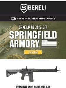 Wowza! ?? Springfield Armory Up To 30% Off!