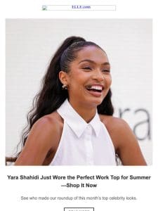 Yara Shahidi Just Wore the Perfect Work Top for Summer—Shop It Now