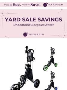 Yard Sale Steals Inside! Save Big This Week!