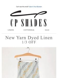 Yarn Dyed Linen Sale – New Skirts!