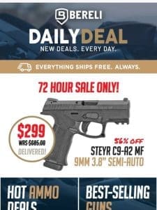 ?You Won’t See This Price Again! STEYR 56% Off This Pistol