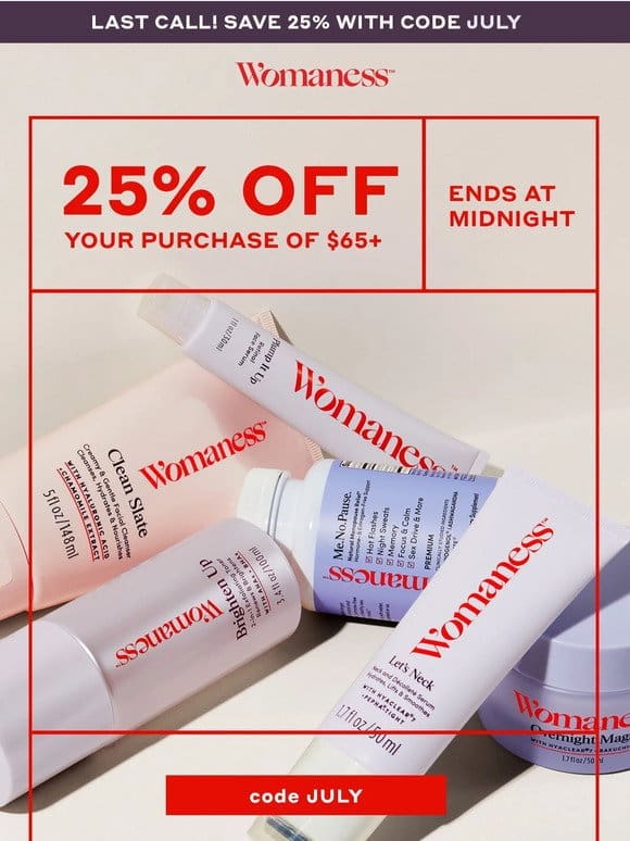Your 25% off is about to expire…