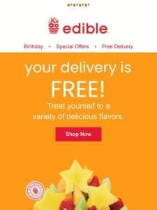 Your Delivery is FREE!