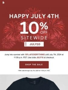 Your July 4th offer inside
