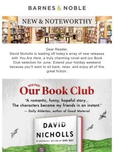 Your Weekly New & Noteworthy: Book Club Edition