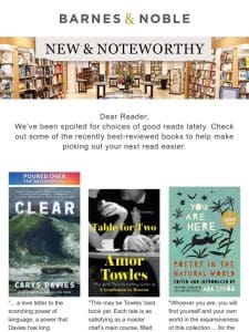 Your Weekly New & Noteworthy