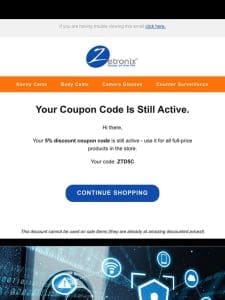 Your coupon code is here!